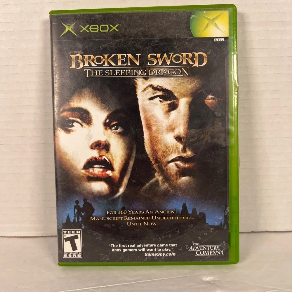 Broken Sword The Sleeping Dragon Microsoft Xbox 2003 CIB Adventure Game